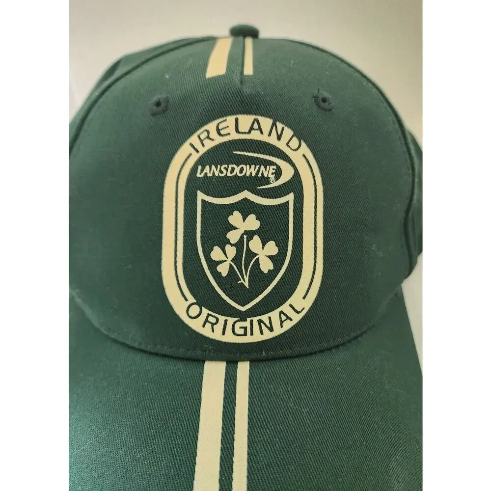 Lansdowne Ireland Original Green Baseball Cap Shamrock Crest Adjustable Hat